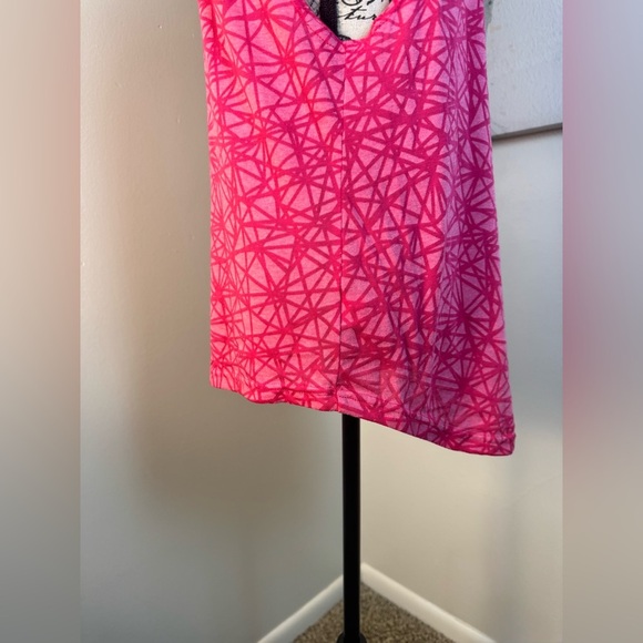 BCG Pink Geometric Pink Sleeveless Athletic TankTop Size Medium - Picture 5 of 8
